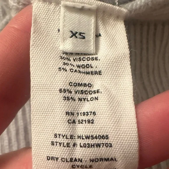 HELMUT LANG Strap V-neck Long-sleeve
Sweater | Cyber Blue XS - Picture 7 of 10